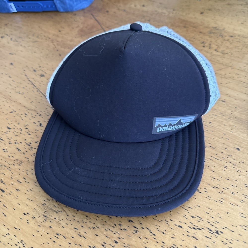 Patagonia Adjustable Mesh Back Hat White Black Lightweight)